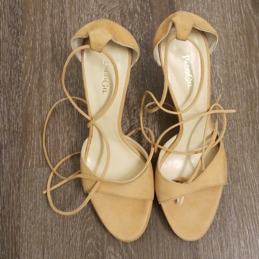 Nude Suede Sexy heels